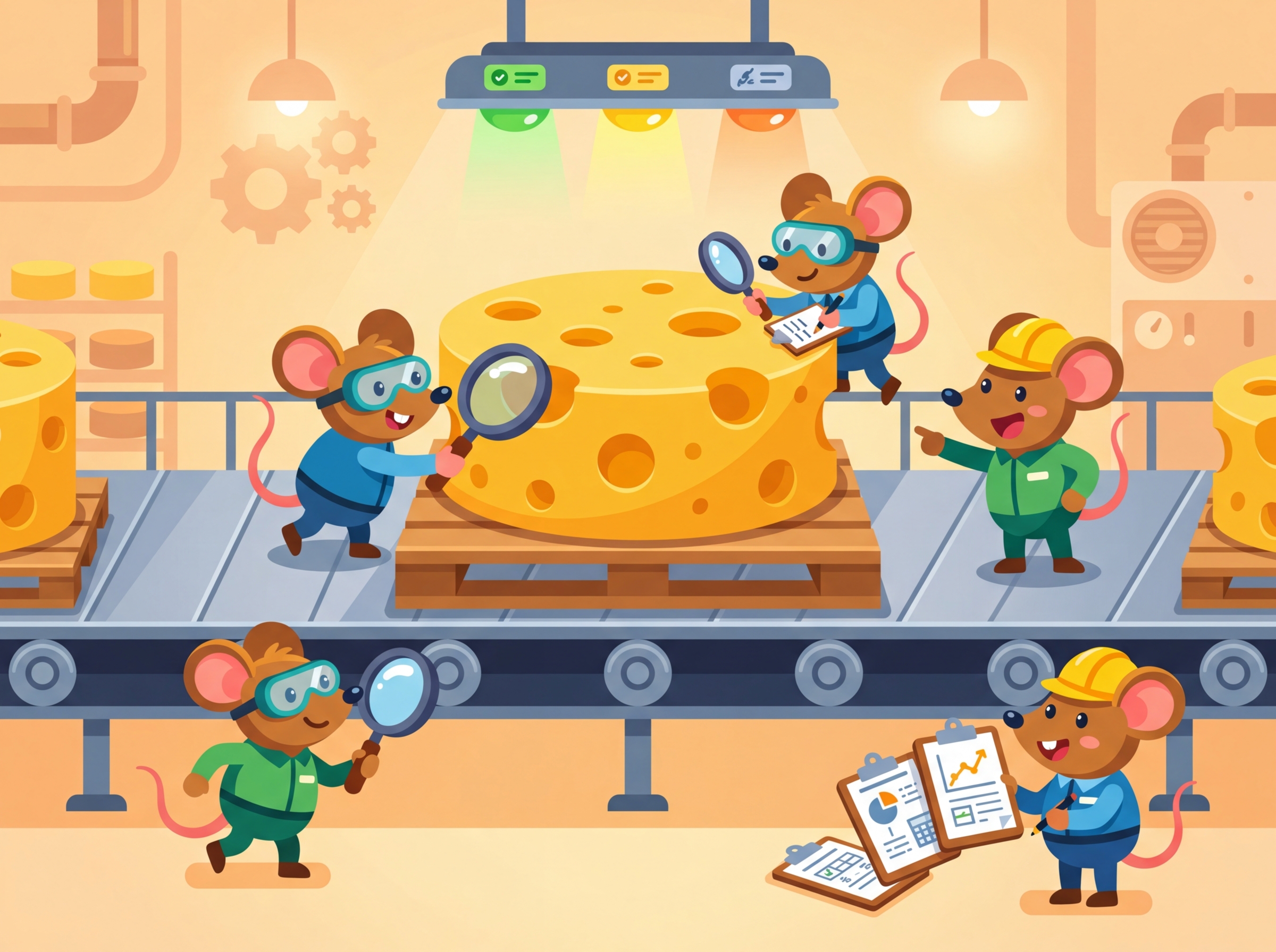 Swiss cheese metaphor for span corruption, where random spans of text are masked out like holes in cheese