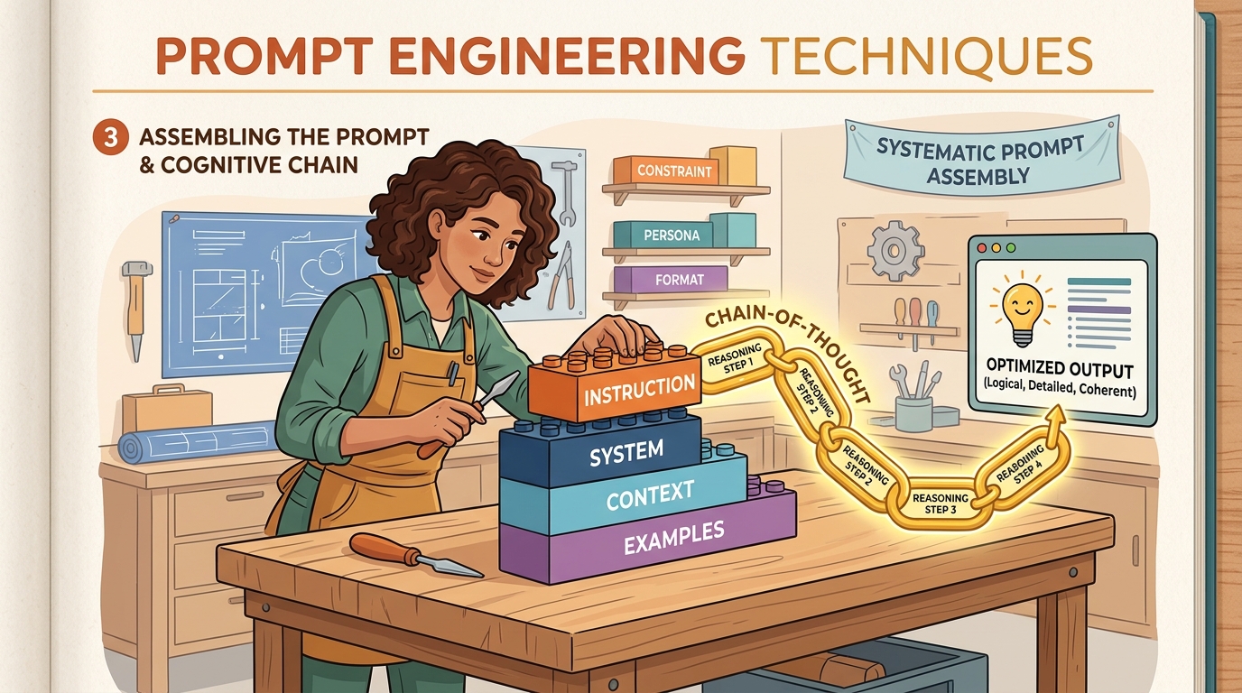 Prompt Engineering and Advanced Techniques chapter illustration