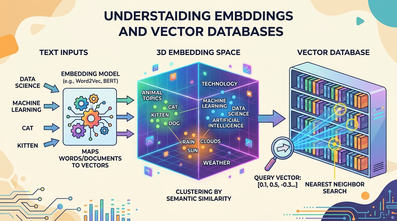 Embeddings, Vector Databases and Semantic Search chapter illustration