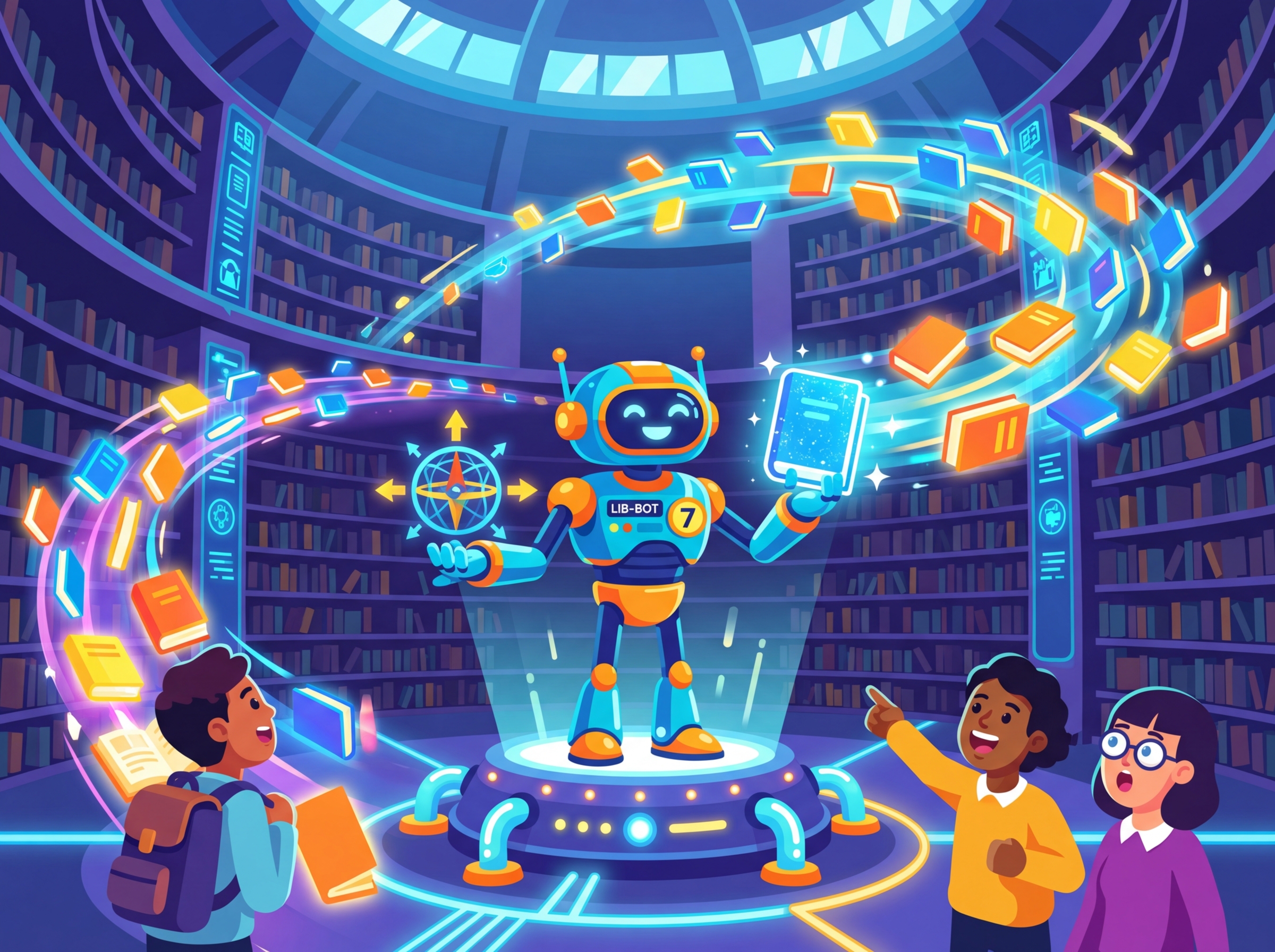 A librarian organizing books not by title but by similarity of content, representing how vector databases organize data